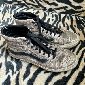 Gold and Black Sk8-Hi-Top Vans